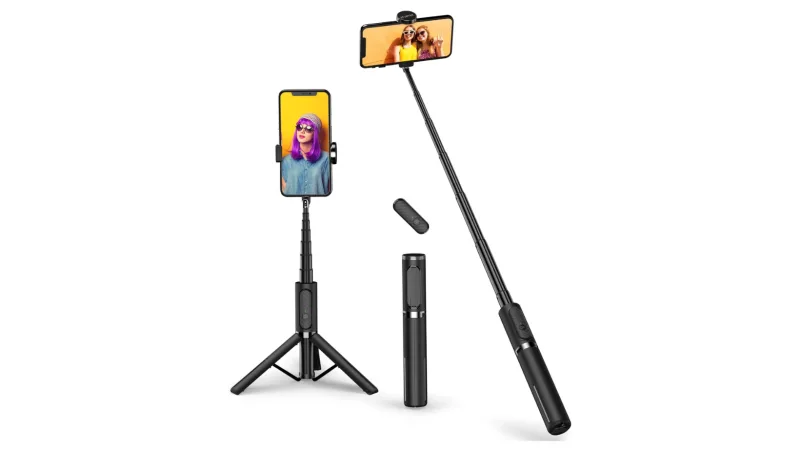 Amazon, selfie stick and tripod, CANVA, sunflower fields
