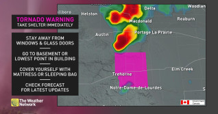 Tornado warning issued in Manitoba as severe storms push through