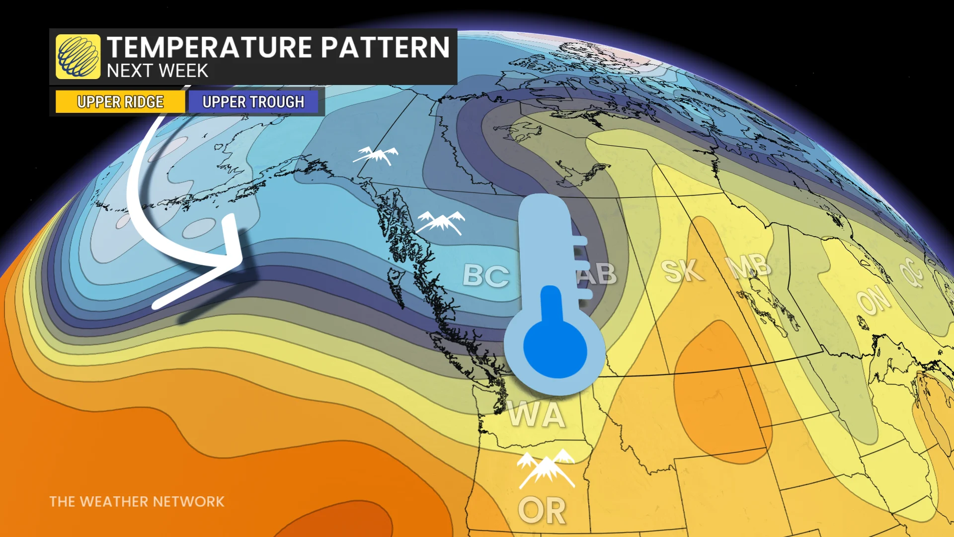 B.C. temperature pattern next week