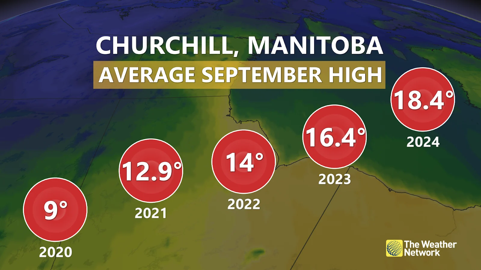 Churchill Manitoba Average September Highs