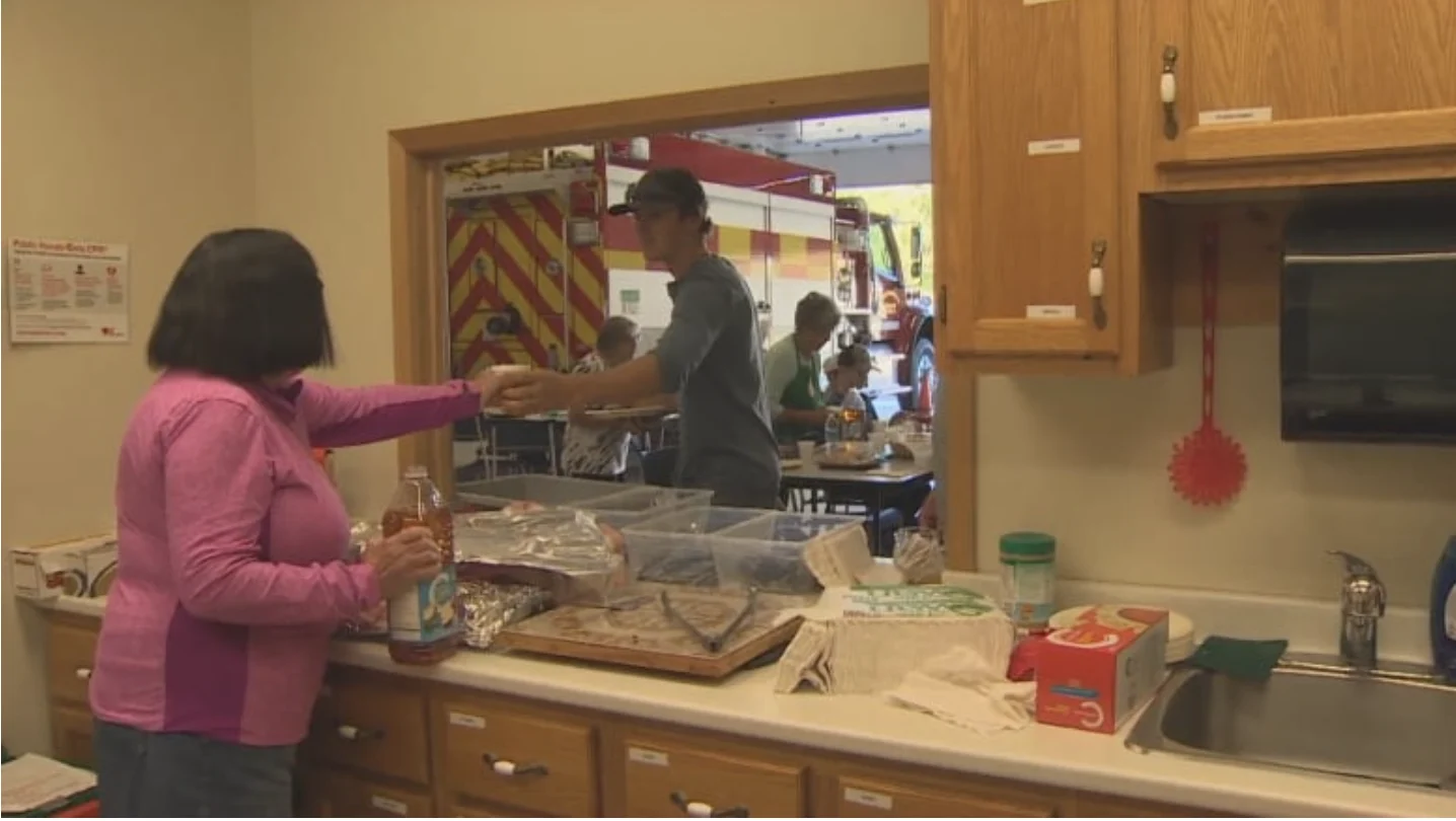 CBC: The Little Harbour Fire Department in Pictou County, N.S., is a spot where residents without power have been able to get a meal and water. (CBC)