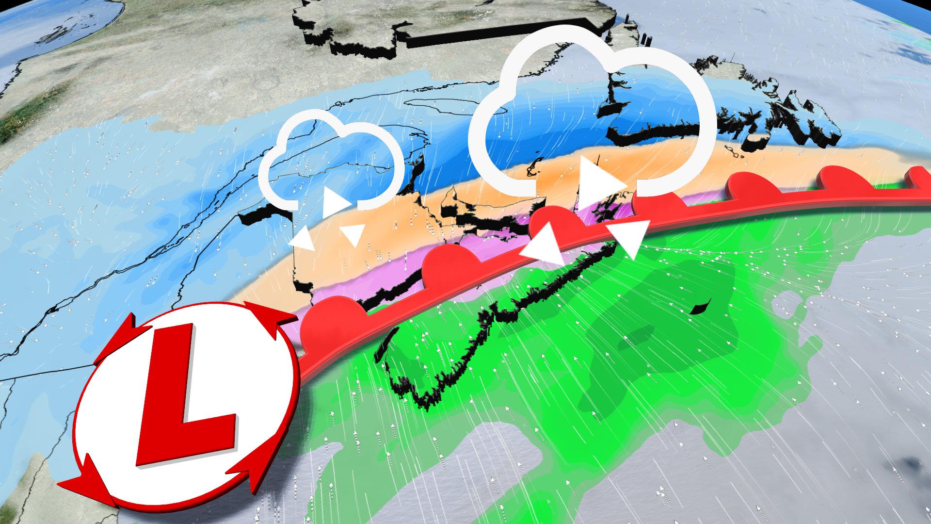 Intense storm with snow, ice pellets en route to Atlantic Canada - The ...