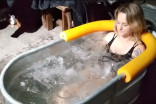 Ice bathers claim the frigid plunge holds numerous health benefits