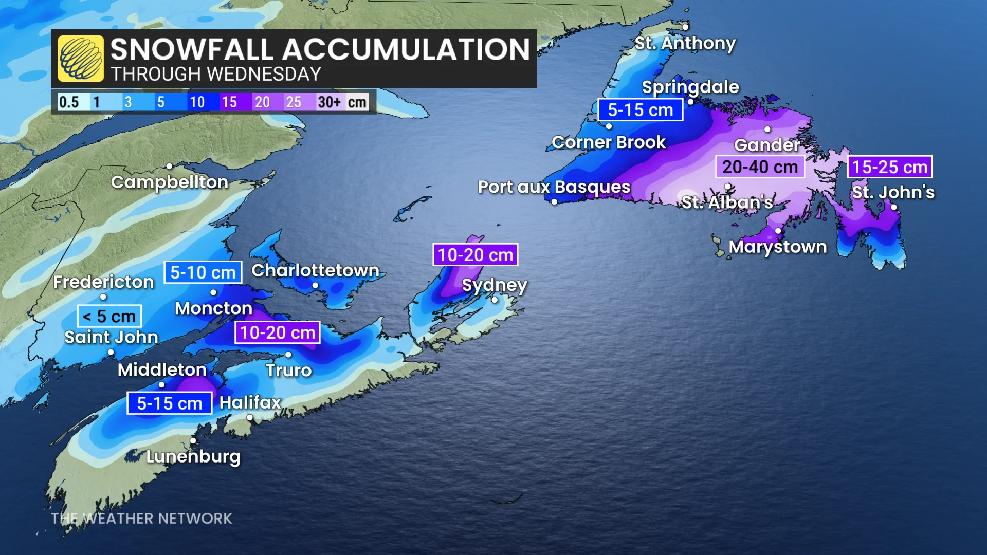 Baron - Atlantic Canada snowfall - Dec3