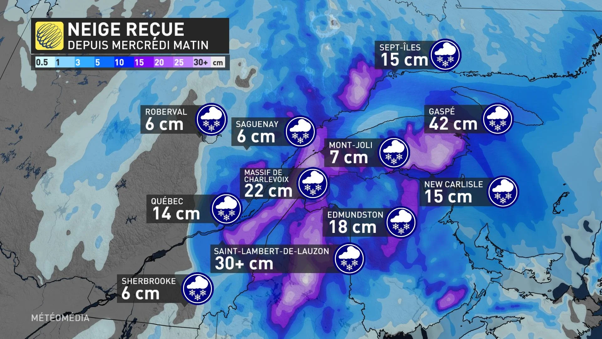 NEIGE REÇUE 19 H