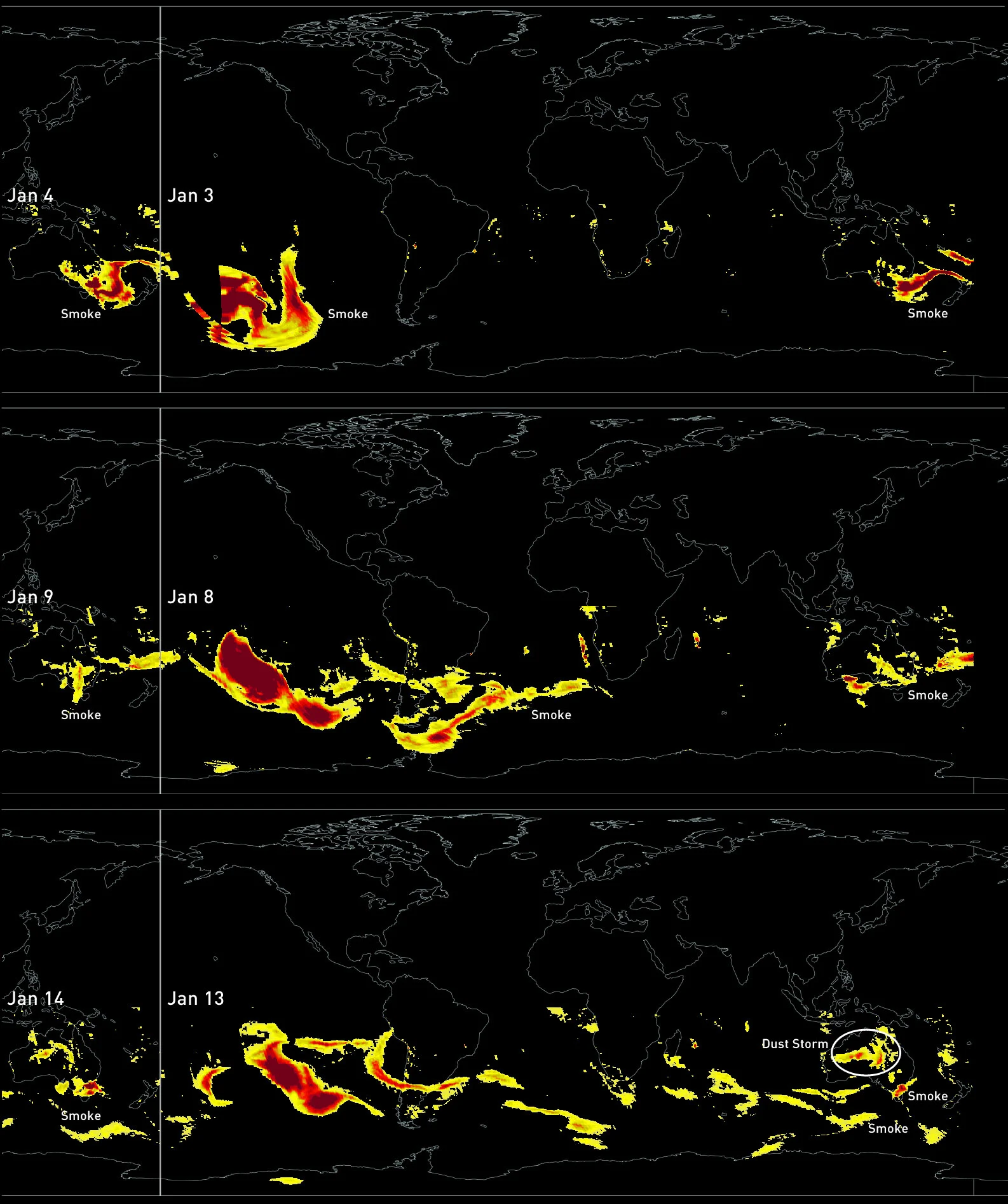 Wildfire-Smoke-Jan3-14-SNPP-NASA