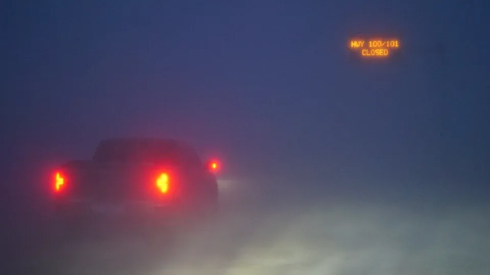 Blizzard on Winnipegs Perimeter Highway - Jaison Empson - CBC