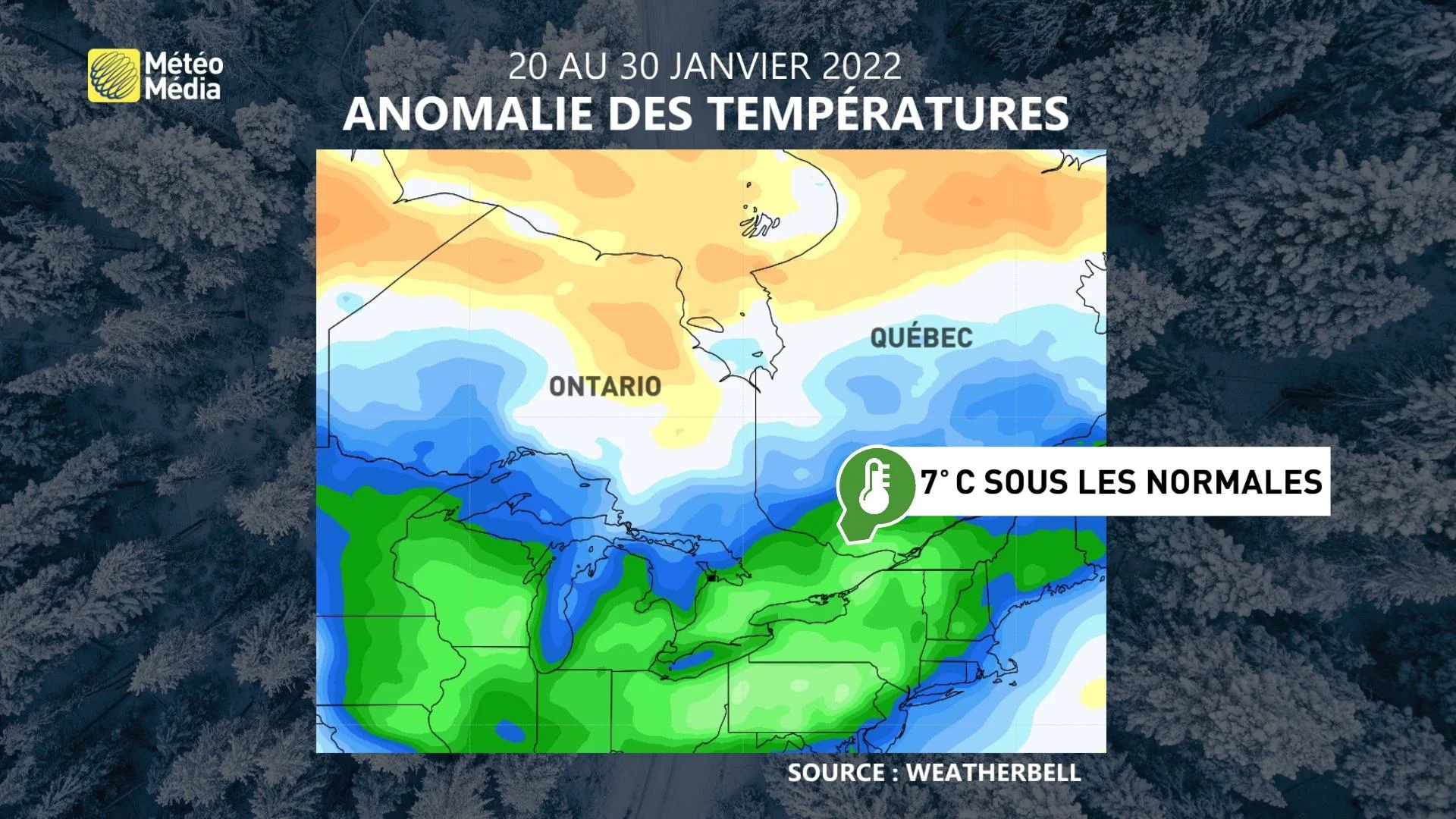 Anomalies temperatures du20 au30