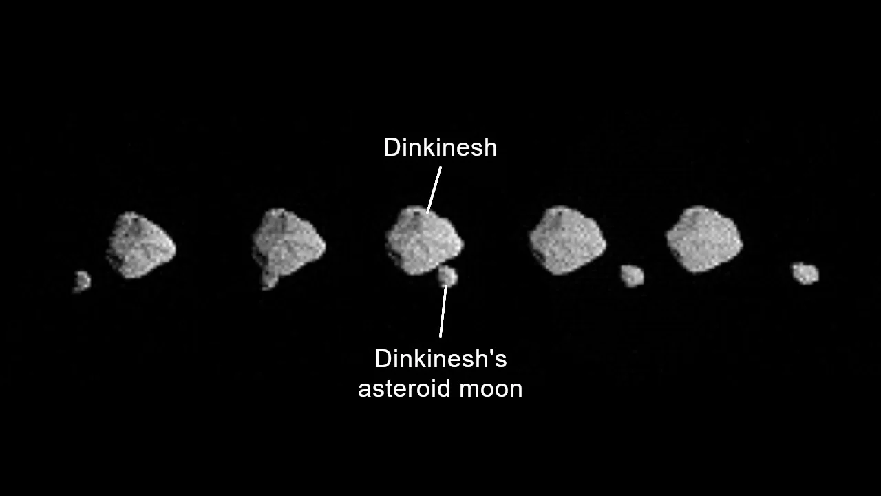 Dinkinesh and asteroid moon sequence - NASA