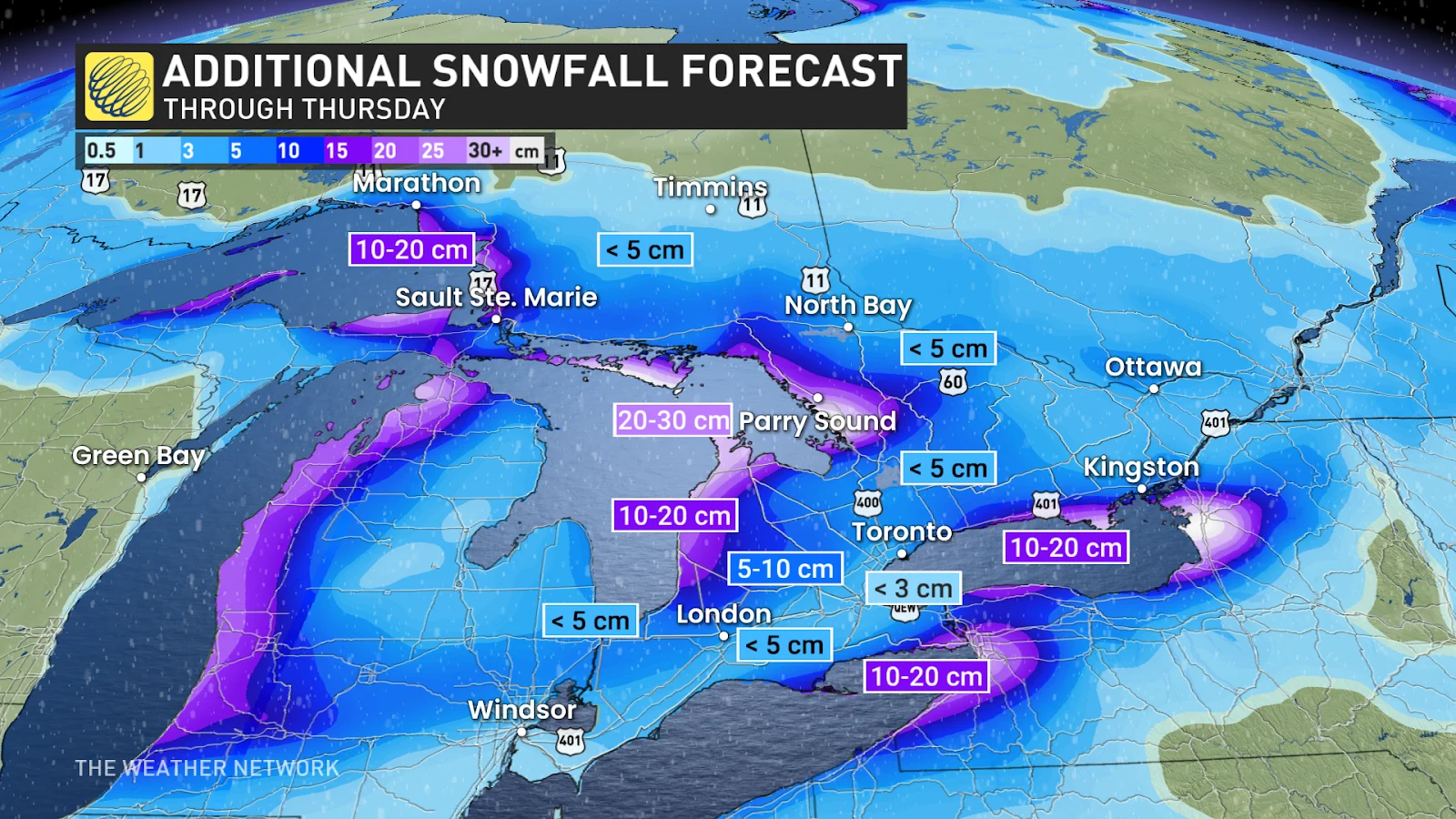 Dangerous Arctic freeze, lakeeffect snow squalls keep hold of Ontario The Weather Network