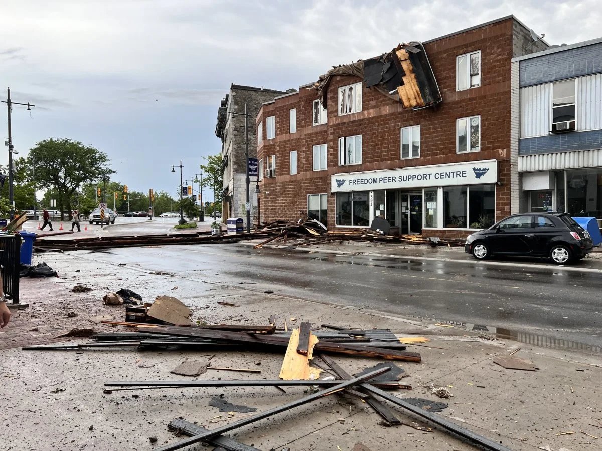 (UGC/Jeanette Arsenault) Storm damage in Belleville, Ontario
