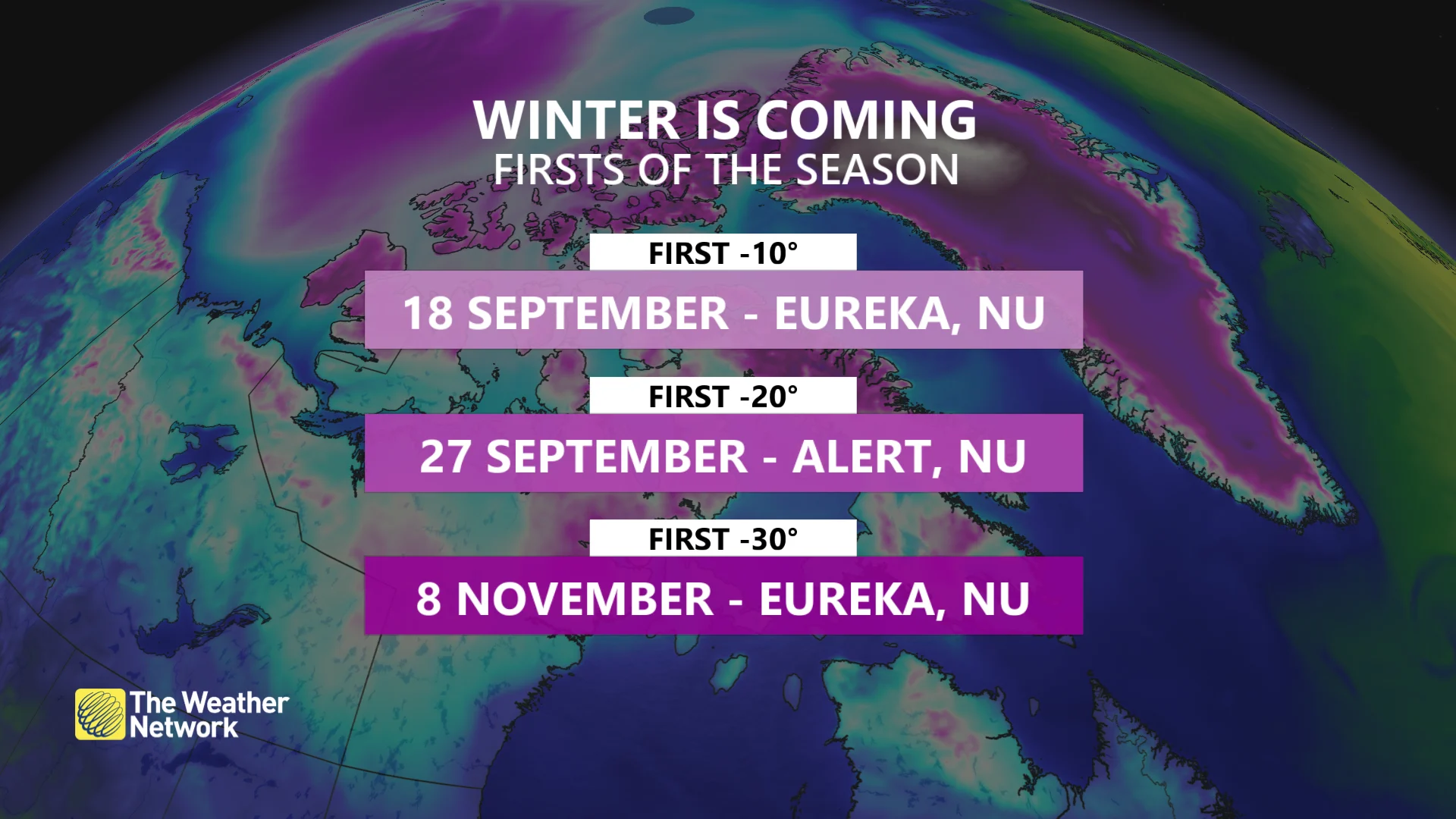 Baron - First cold temperatures of the season