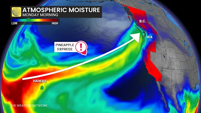 Powerful atmospheric river threatens more B.C. flooding - The Weather ...