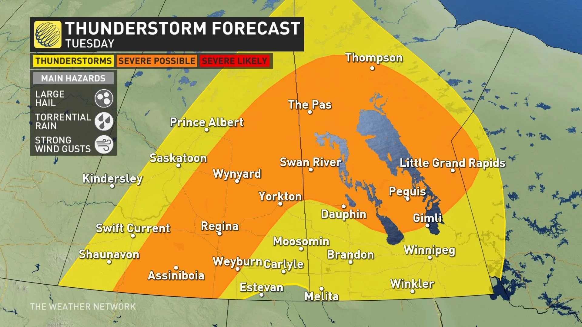 Lethargic, daily threat of severe weather reappears on the Prairies