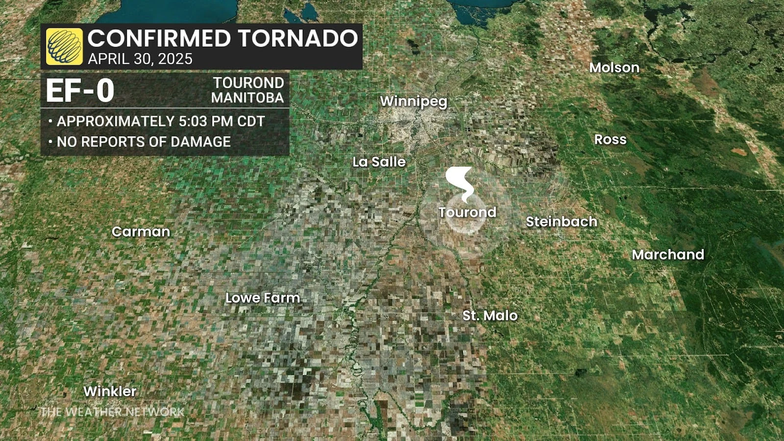 Manitoba Confirmed Tornado April 30 2025