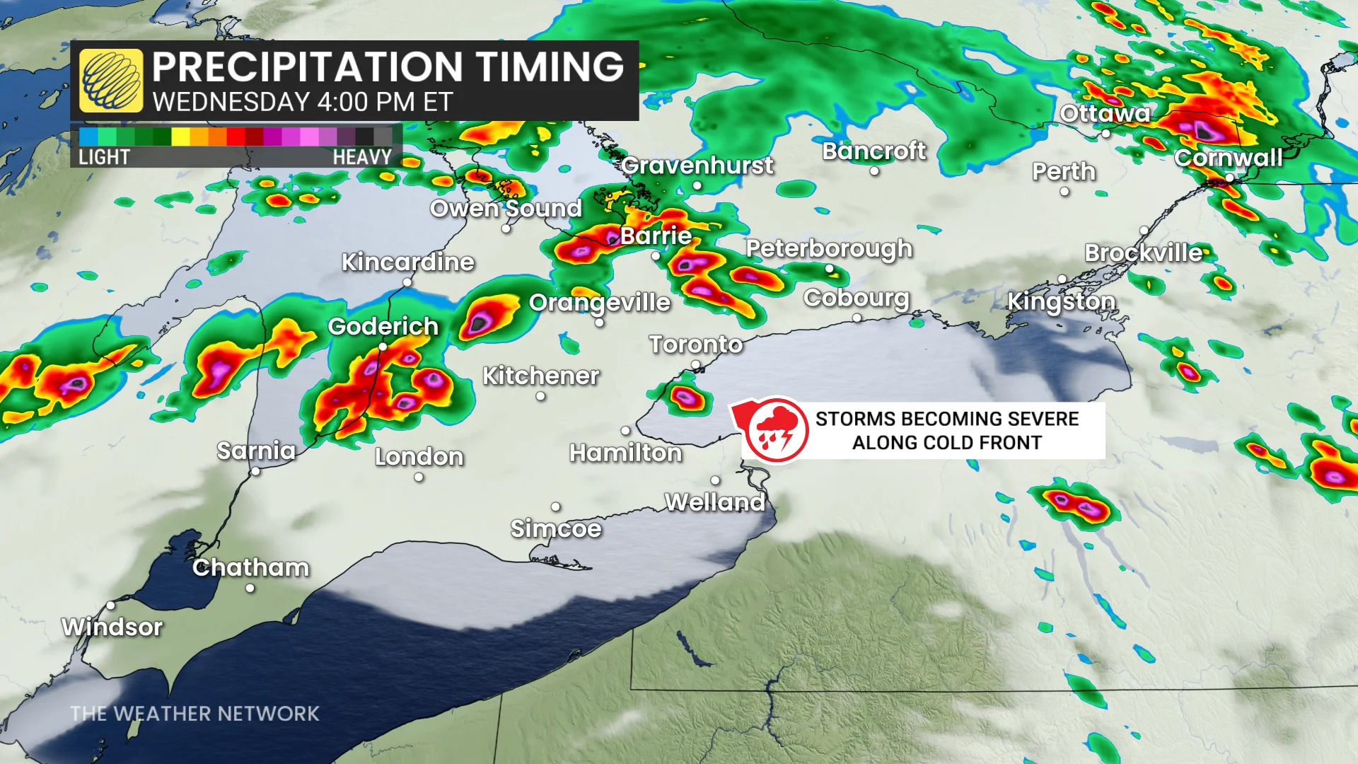 Baron - Ontario precipitation 4 pm - Sept2
