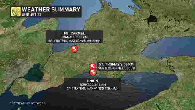 Aug. 27 Ontario tornado summary