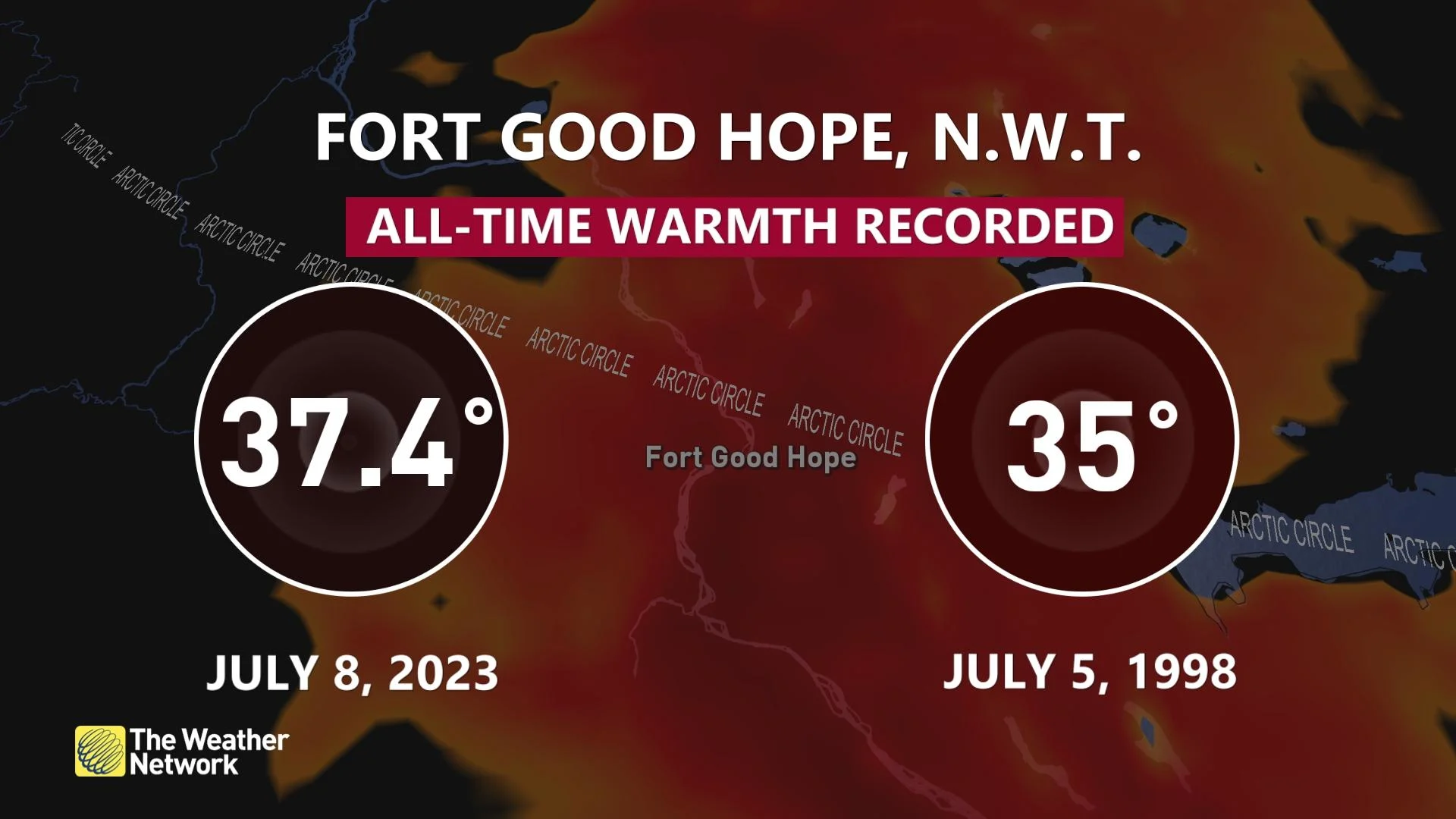 Fort Good Hope NWT All-Time Record High Temperature