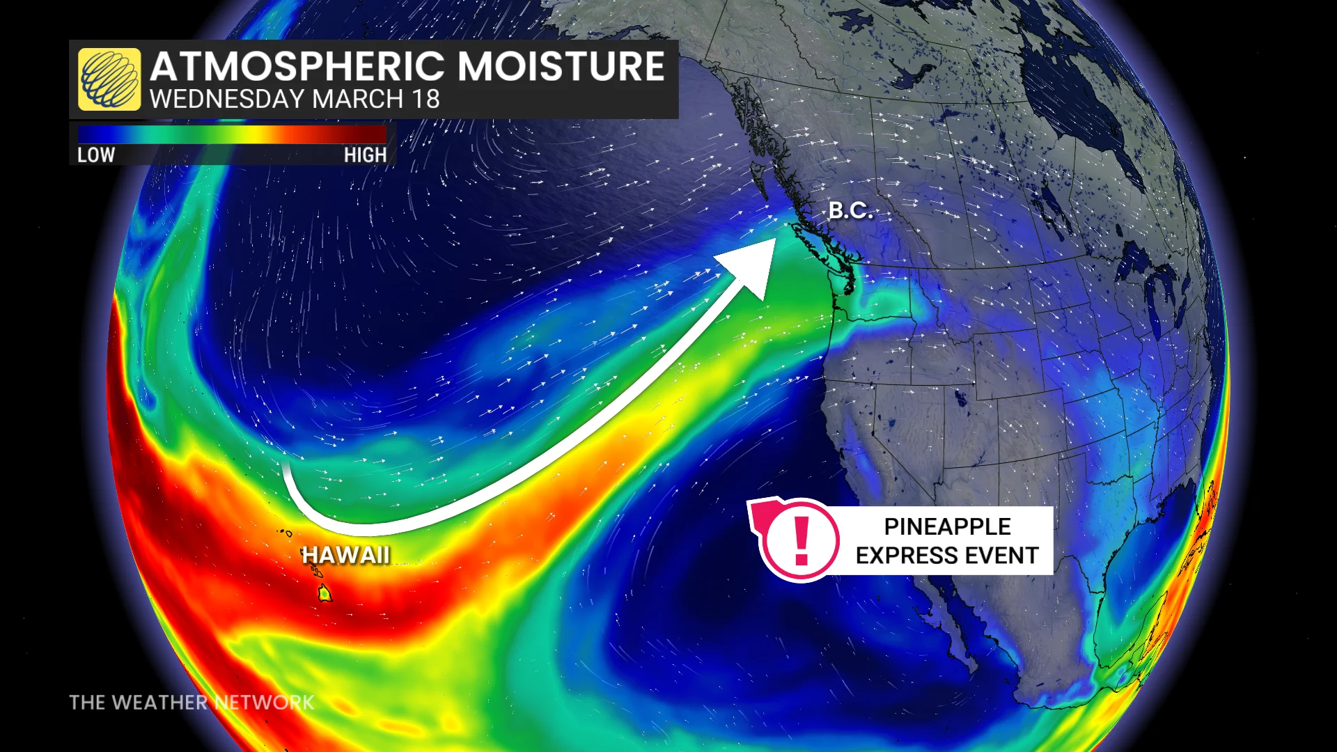 BC Atmospheric River Wednesday