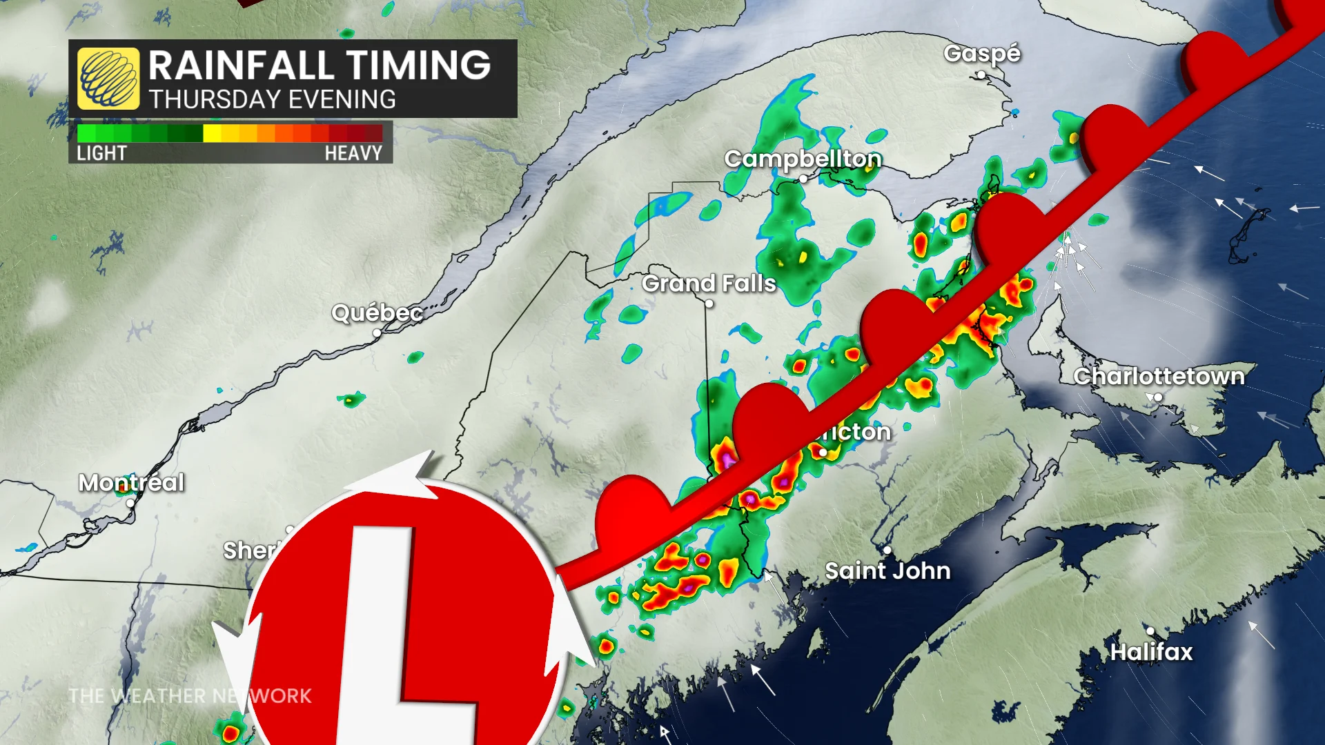 Baron - ATL rainfall timing Thursday evening - June5
