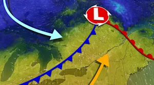 Slow moving cold front brings rain and thunderstorms to Ontario this week