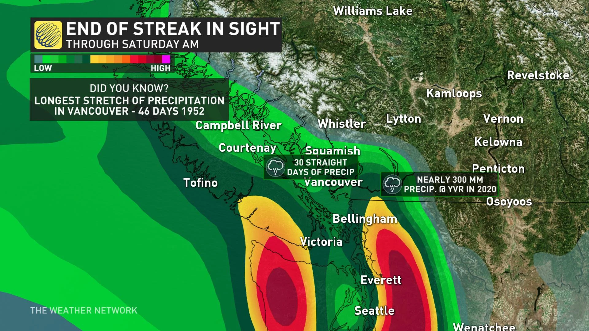 Rain record vancouver