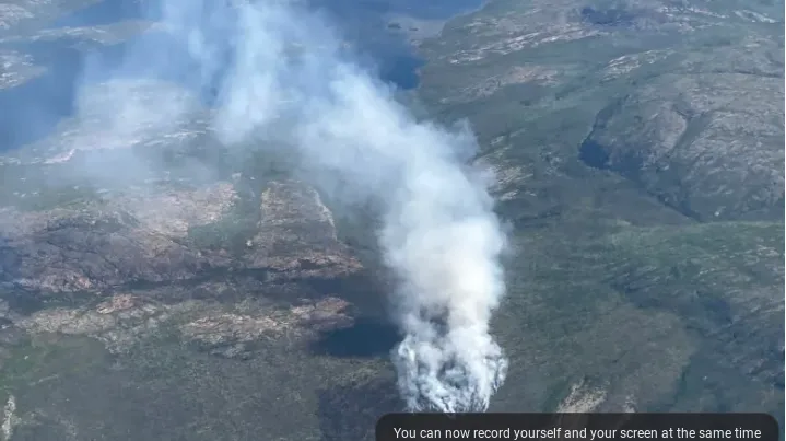 A lightning-caused fire is located 28 km southeast of Gameti. The territory is dealing with a significantly higher number of wildfires compared to last year. (Department of Environment and Natural Resources)