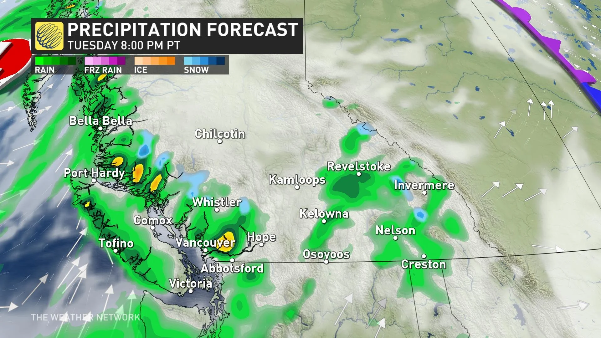 Baron - BC precip forecast - Sept26