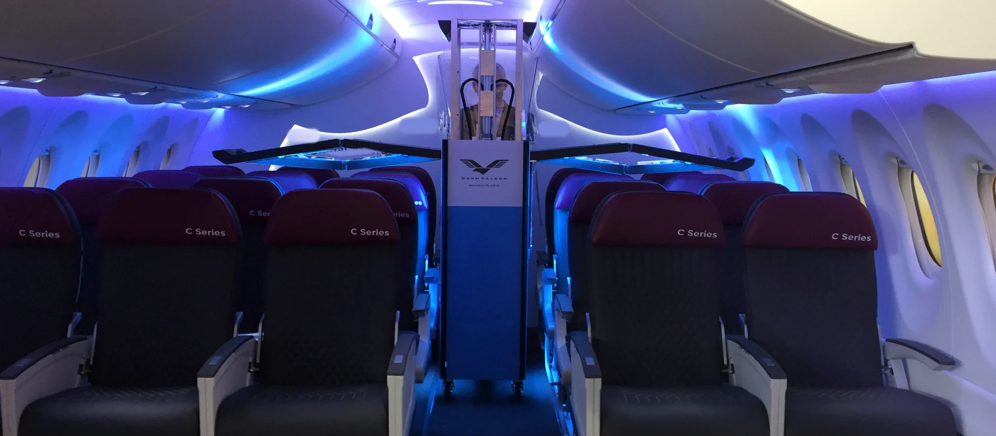 GermFalcon UV plane cleaner REUTERS