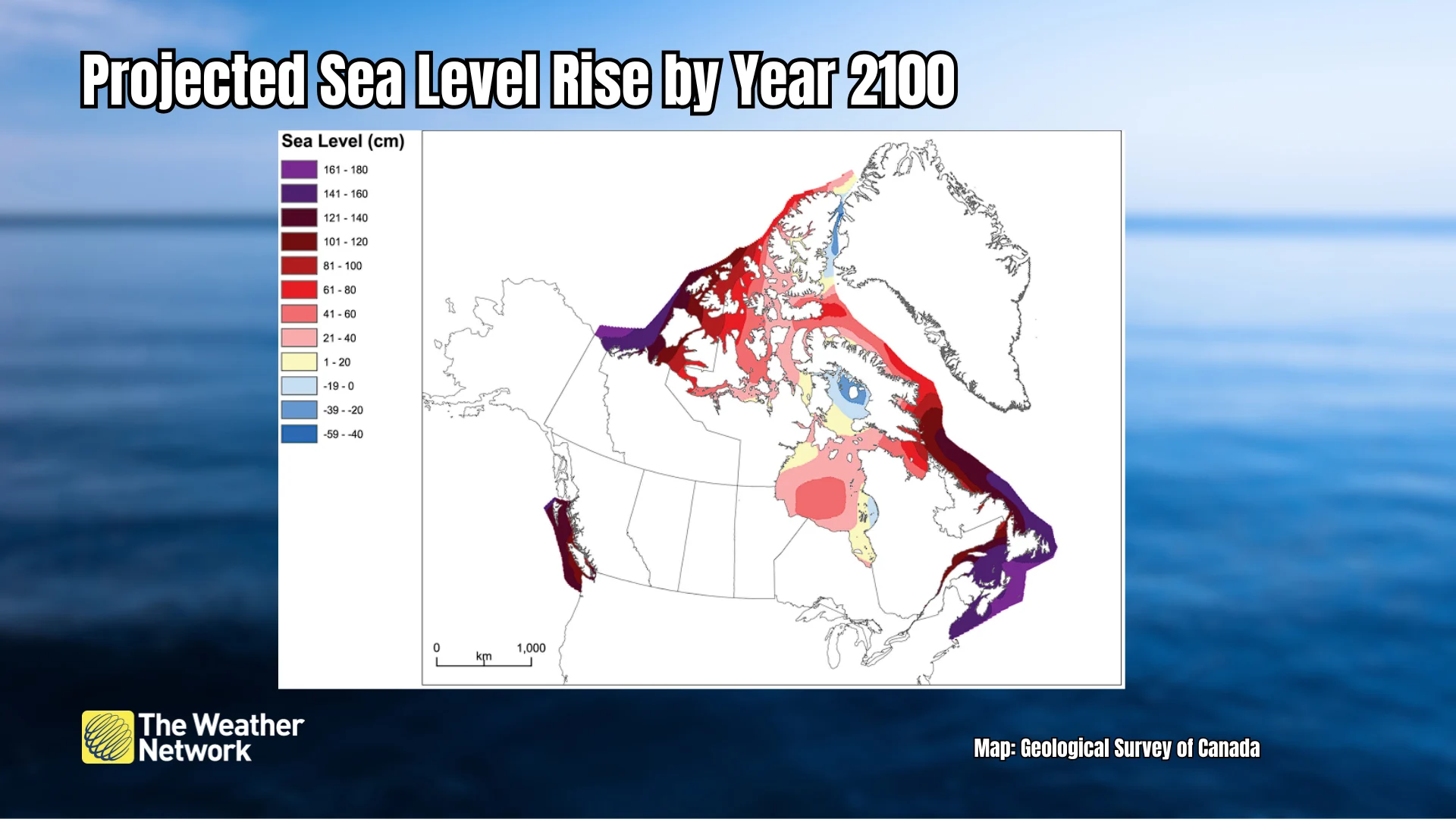 Projected Map Sea Level Rise By 2100