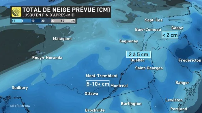 lundi neige prevue