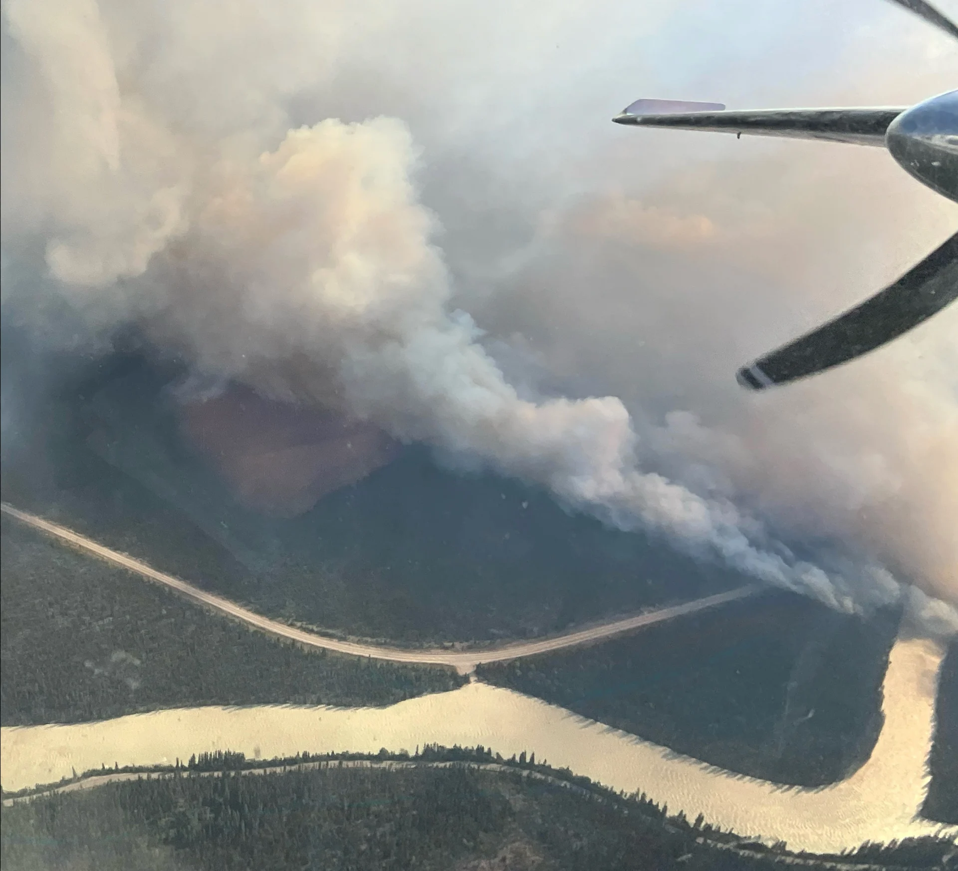 Alberta Wildfire/X: Jasper, Alberta, wildfire. July 23, 2024. Link: https://x.com/AlbertaWildfire/status/1815798052281803050/photo/1