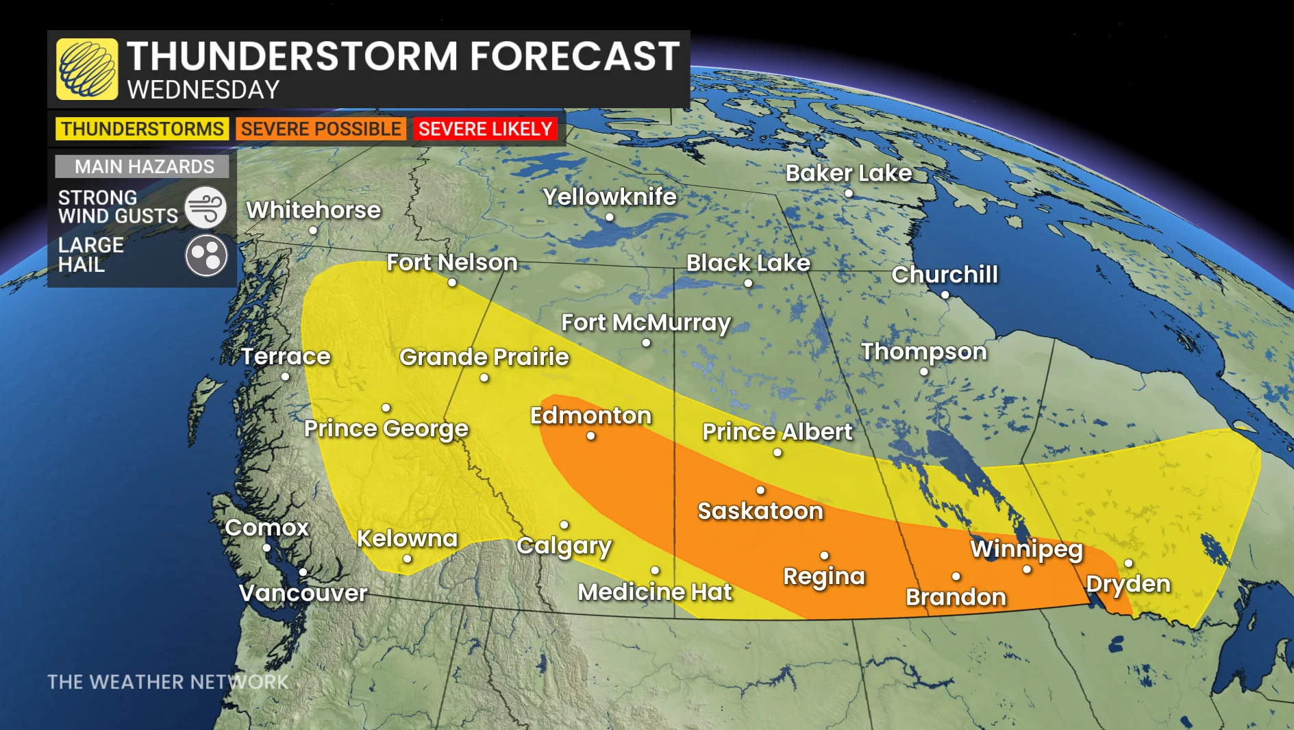 Baron - Prairie storm risk Wednesday - June18