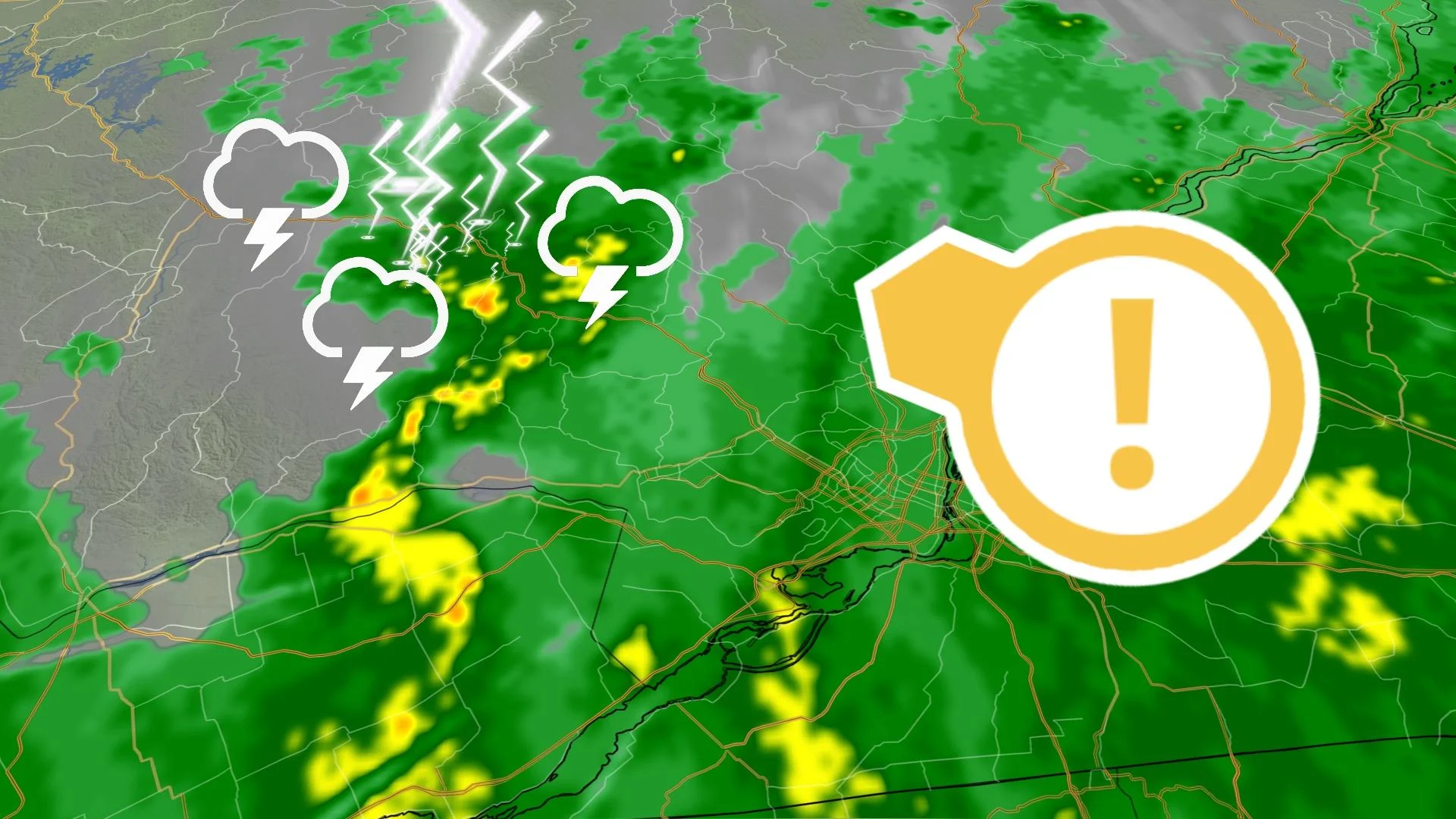 Les orages frappent le Québec