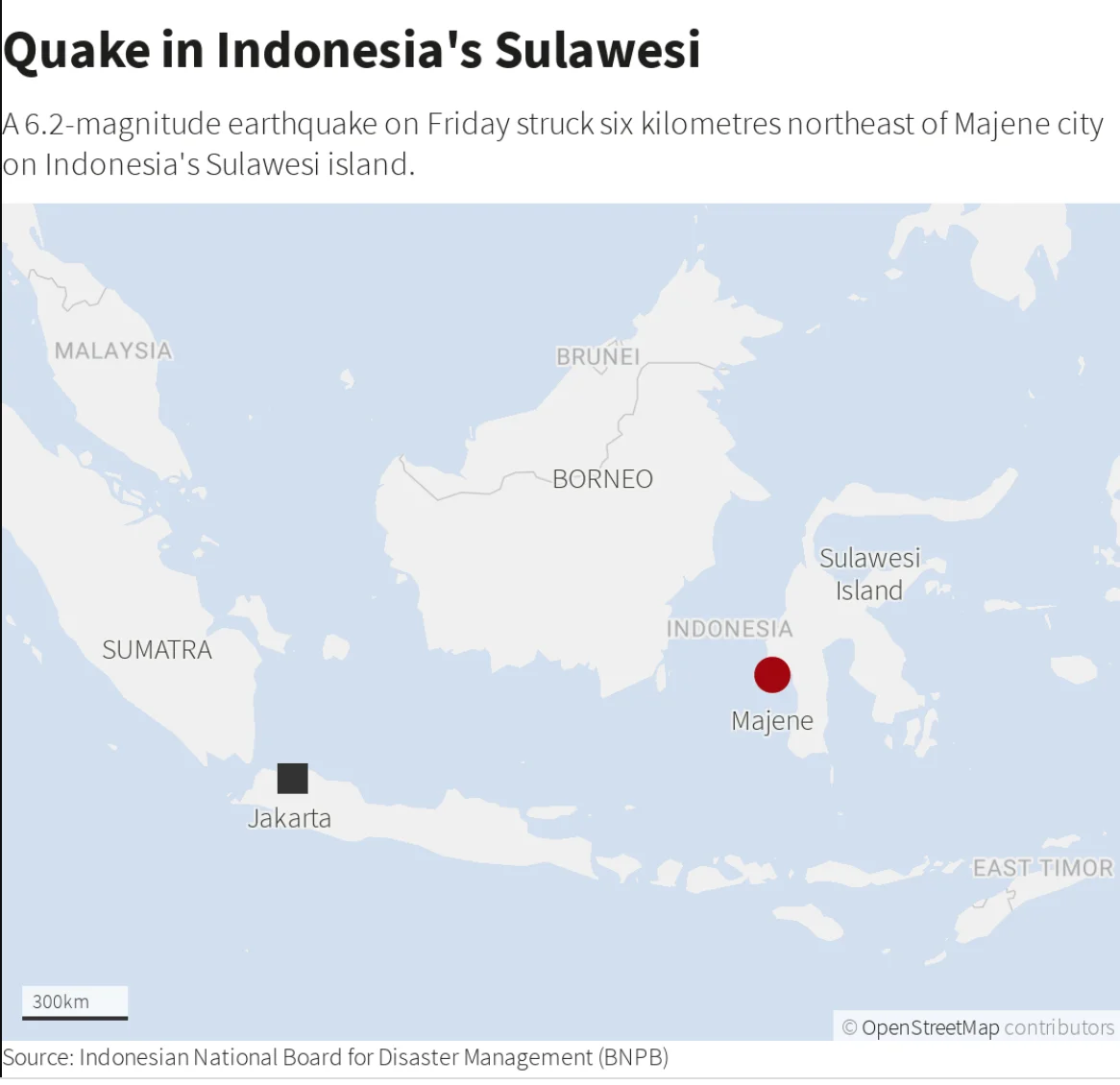 Indonesia Earthquake locator (Reuters)