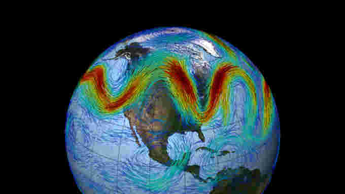 Earth jet stream NOAA