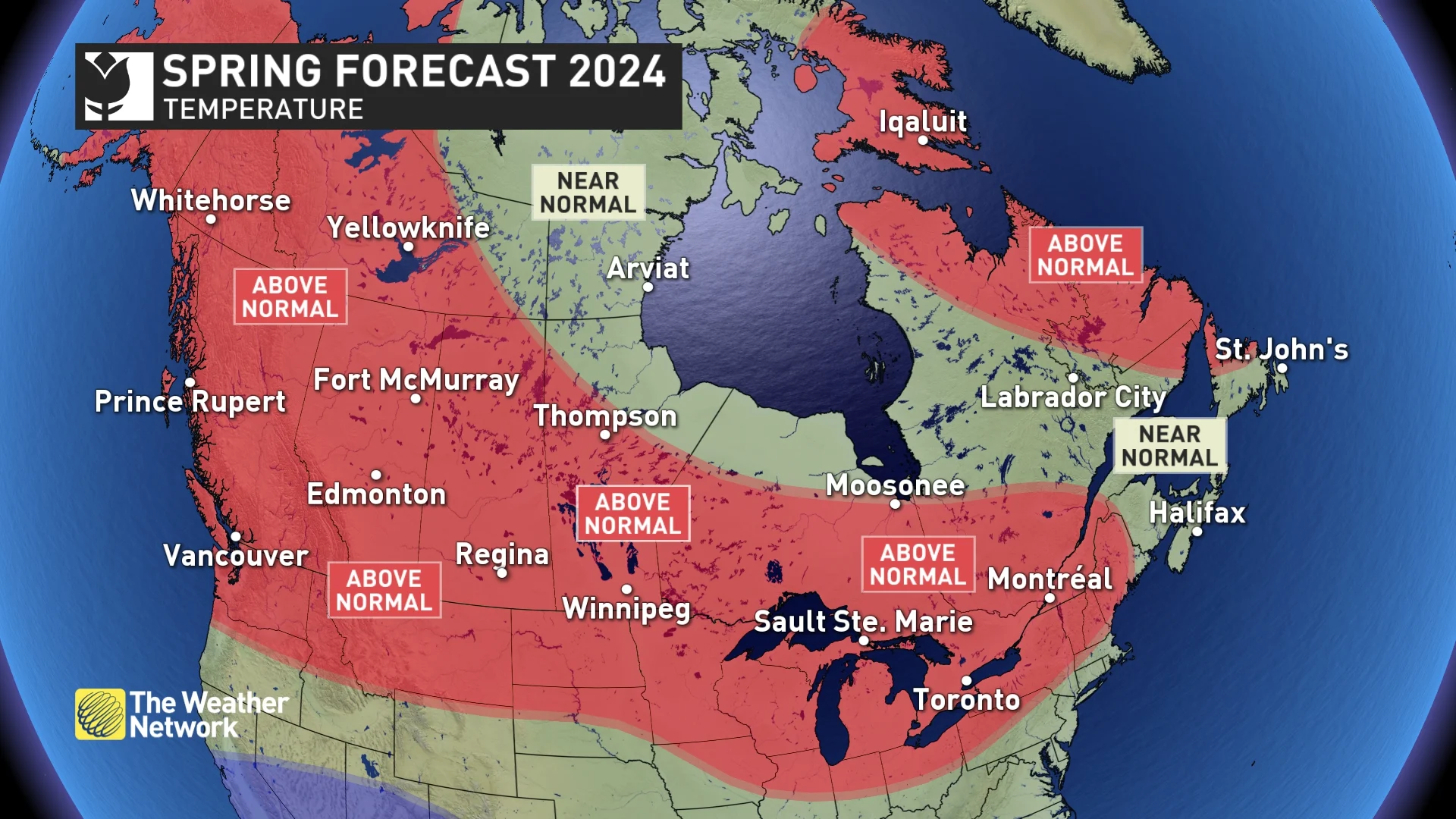 2024 Spring Forecast: National temperature outlook