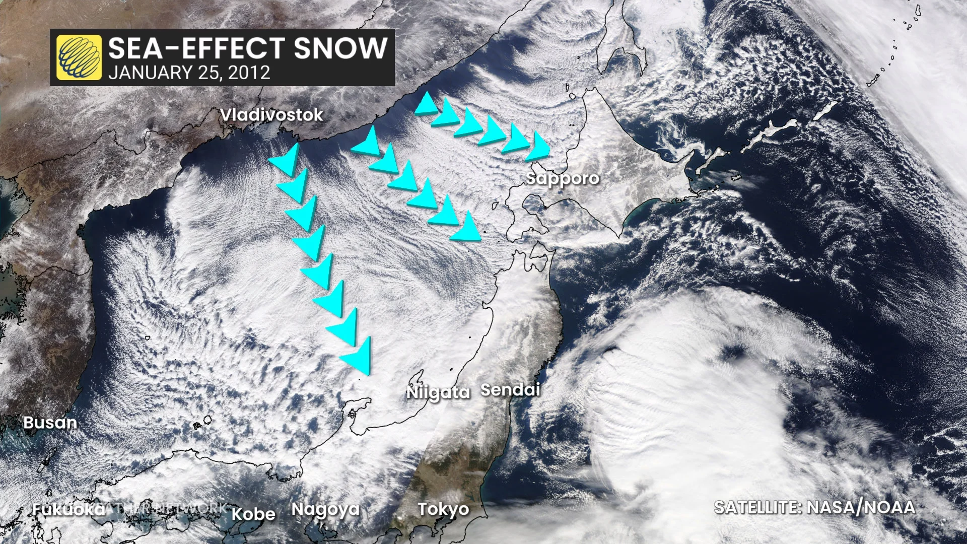 Japan Sea-Effect Snow
