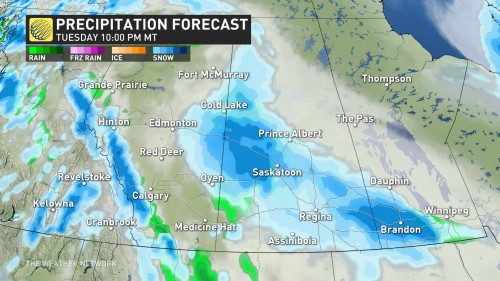 Travel disruptions possible as wintry systems slide into Prairies