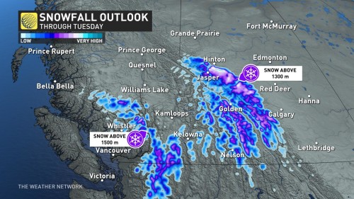 Heavy June snow wallops Alberta mountain region one day before