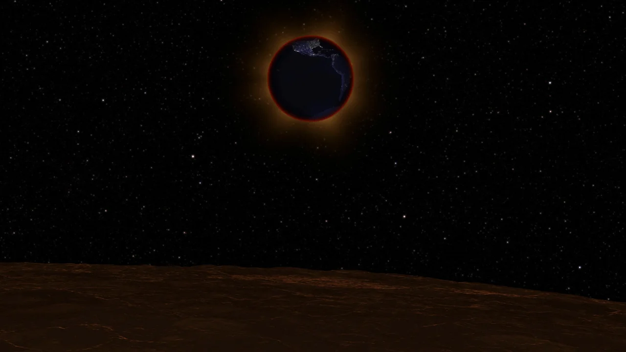NASA-Lunar-Eclipse-from-Moon