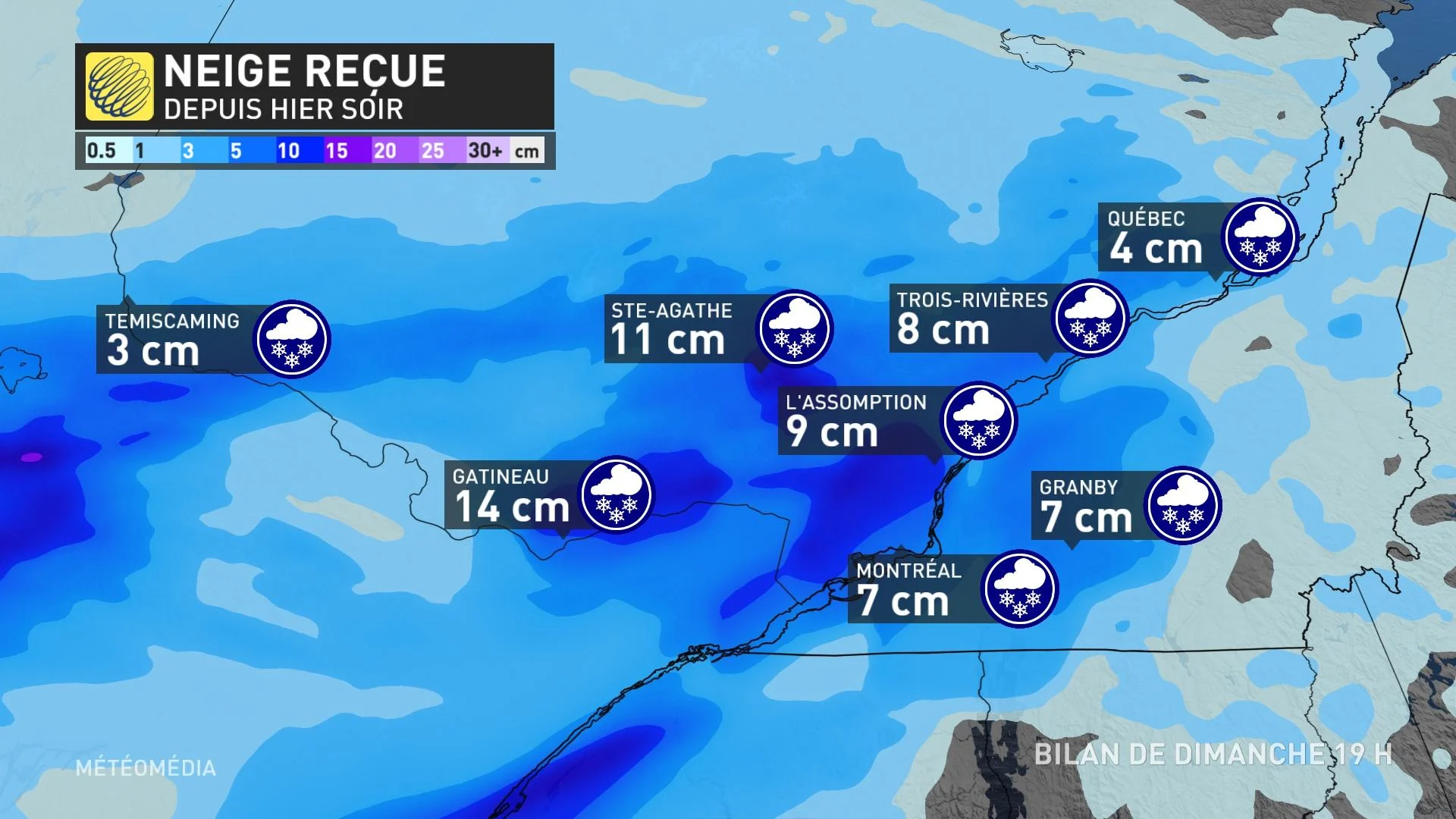 neige recue 19h