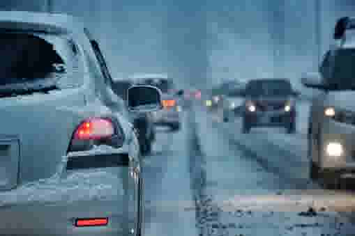 getty snow cars traffic winter