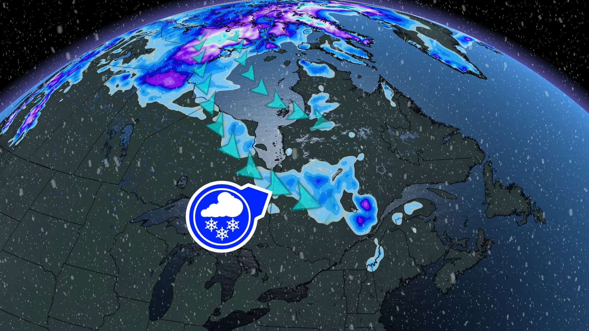 Voyez quand la neige risque de tomber au Québec