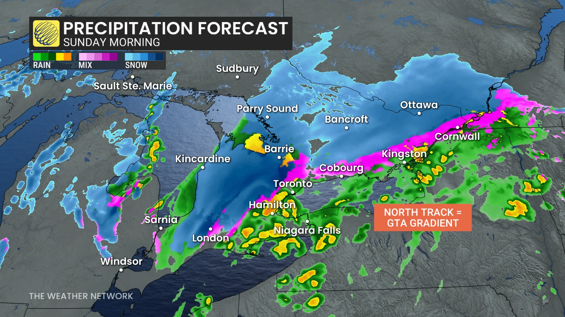 Closely watching a snow threat in southern Ontario Sunday - The Weather ...