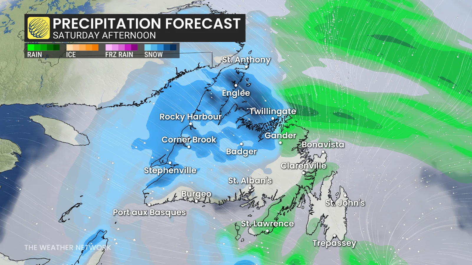 Newfoundland, Snow, Snowfall, Blizzard, Whiteout. December 26, 2025. (The Weather Network)