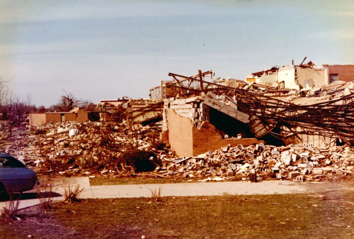 Nixon called the damage from this tornado the worst devastation he'd ever seen