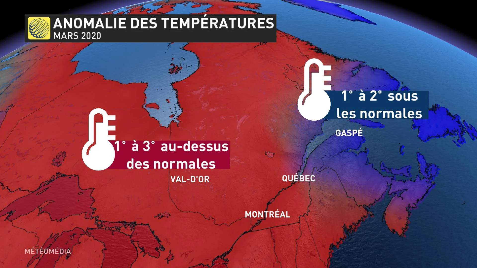 Anomalie temperature mars