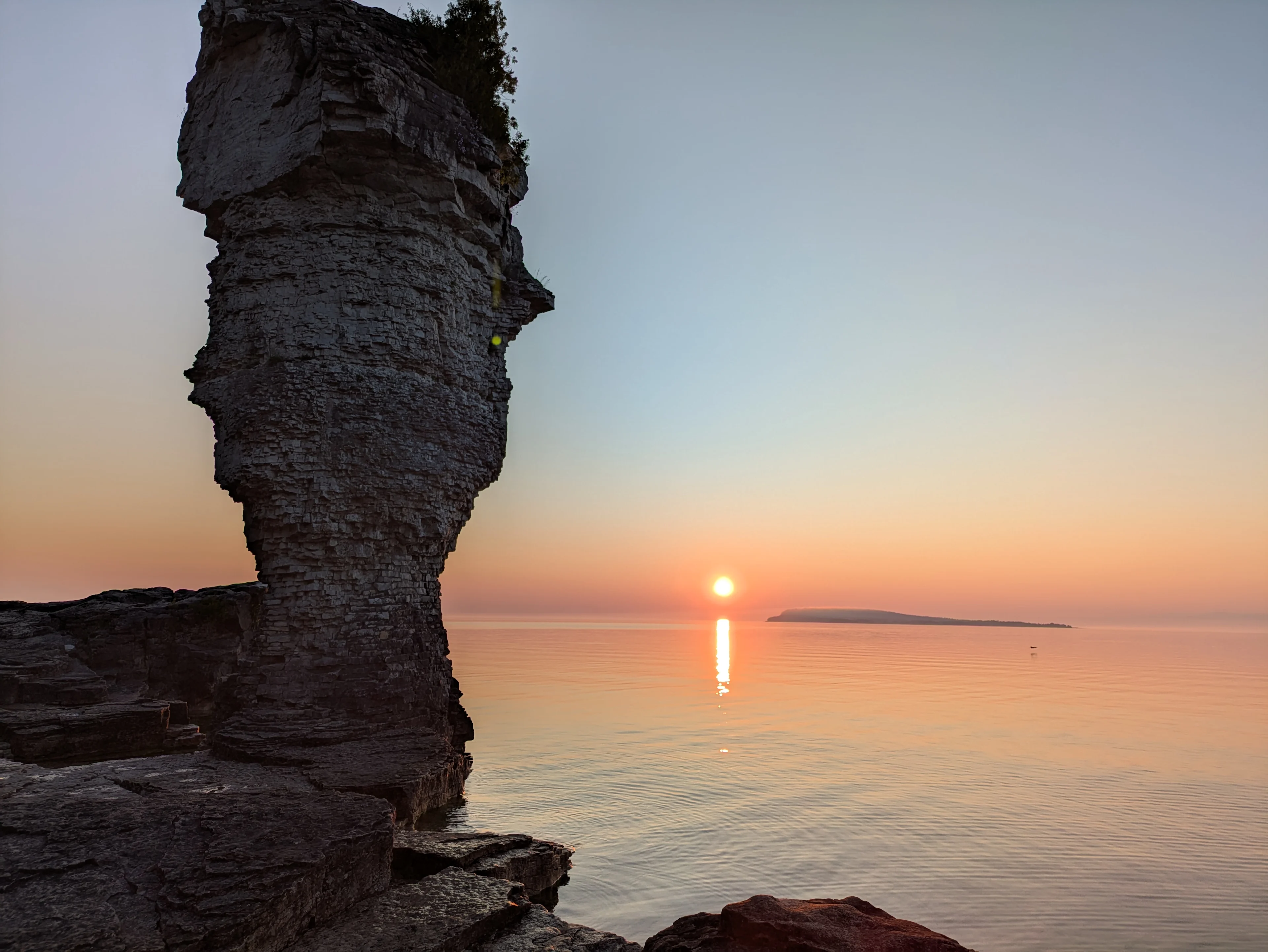 (Saphia Khambalia) Flowerpot Island Georgian Bay Ontario Sunset