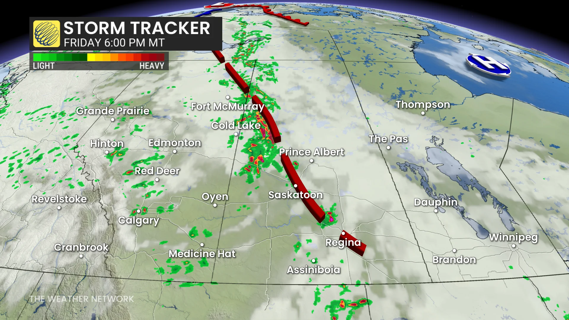 Prairies Storm Tracker Friday Evening